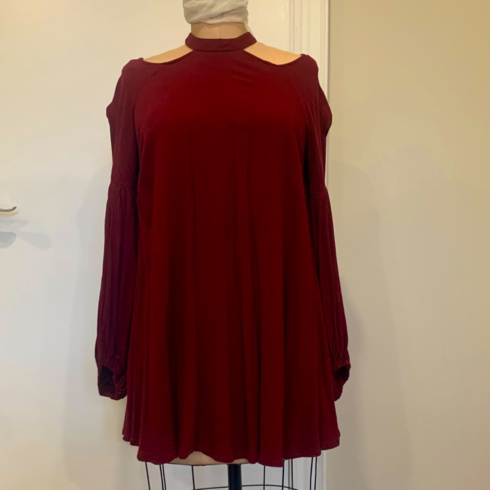 Free People gauzy flowing bishop sleeve tunic